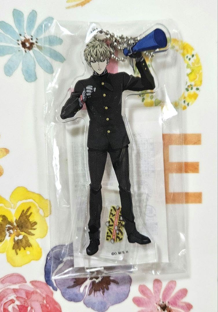 ワンパンマン サイタマ ジェノス 非売品 購入特典 アクリルスタンド アクスタ 集英社 - サイタマ ジェノス ワンパンマン アクリルキーホルダー